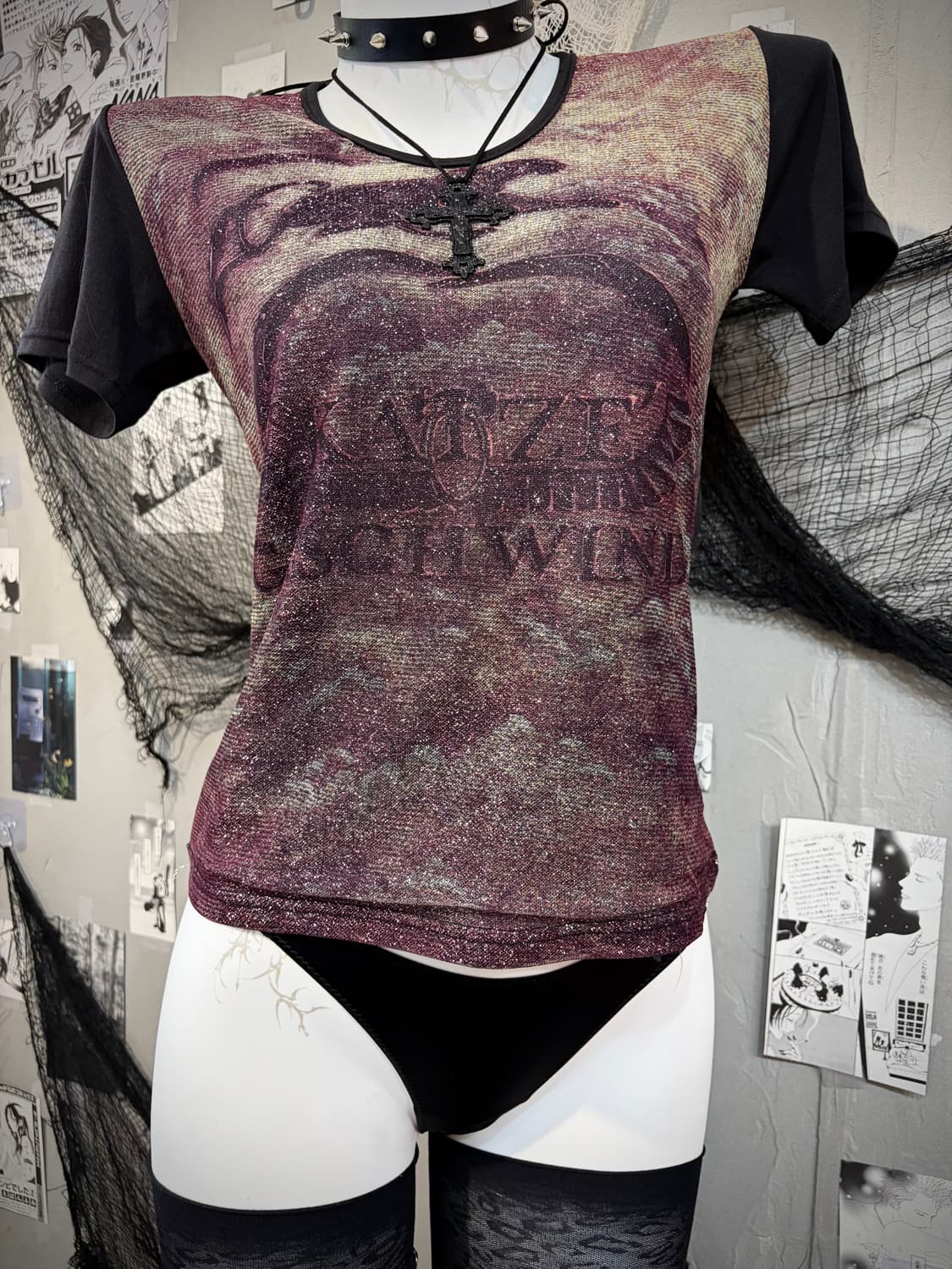 Grunge Glitter Oriental mesh sleeve 상품이미지6