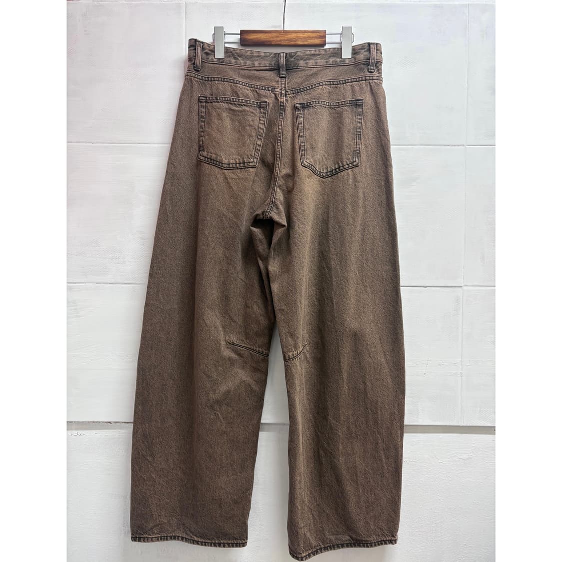 GU 지유 데님 배럴레그진 팬츠  상품이미지2