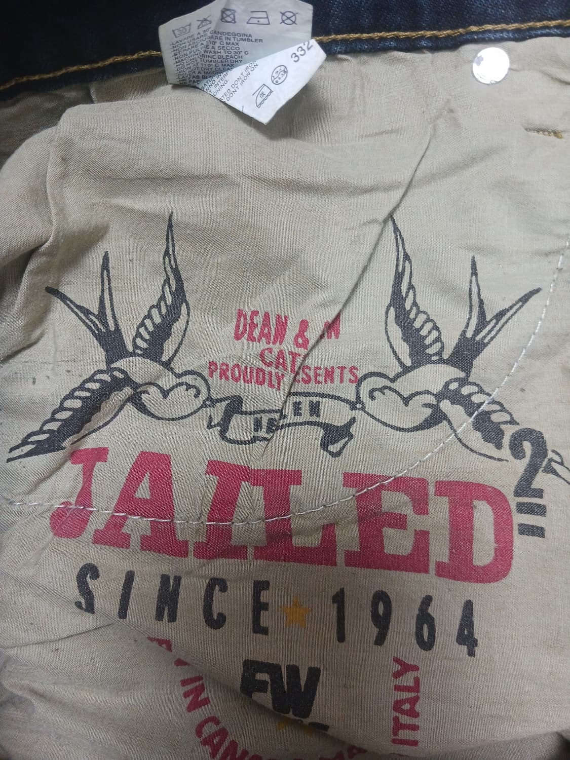 [36] 디스퀘어드2 녹워싱 자수패치 슬림진 청바지 상품이미지10