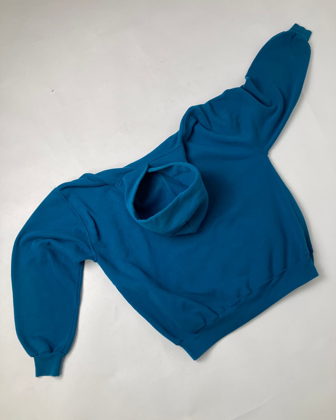 90s Russell Hoodie (teal blue) 상품이미지2