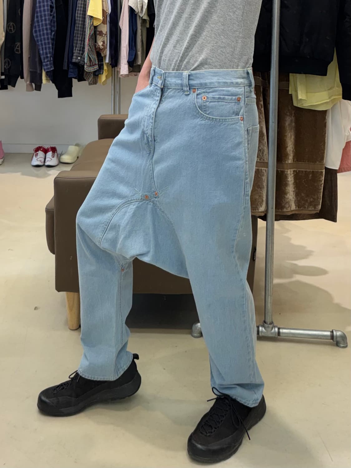 꼼데가르송 간류 사루엘 데님 팬츠 상품이미지6