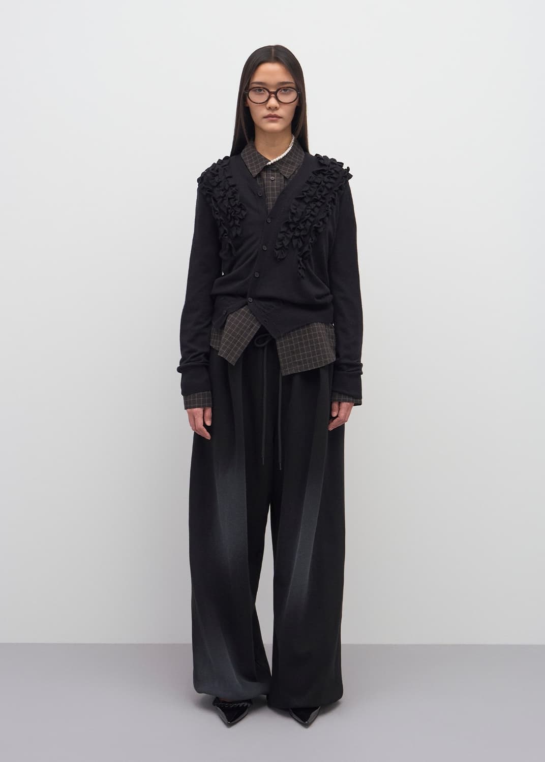 LCDC ASYMMETRIC FRILL CARDIGAN  상품이미지1