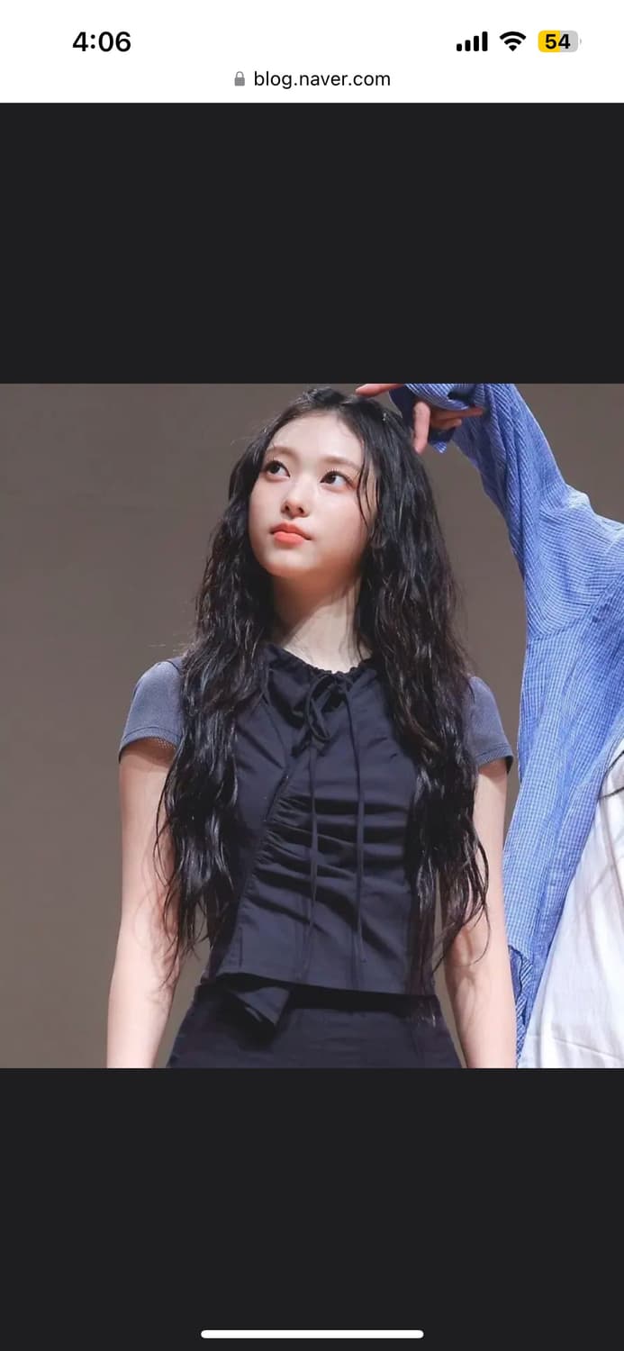 미스치프 사이드 후크 셔링 셔츠 차콜 s 상품이미지1