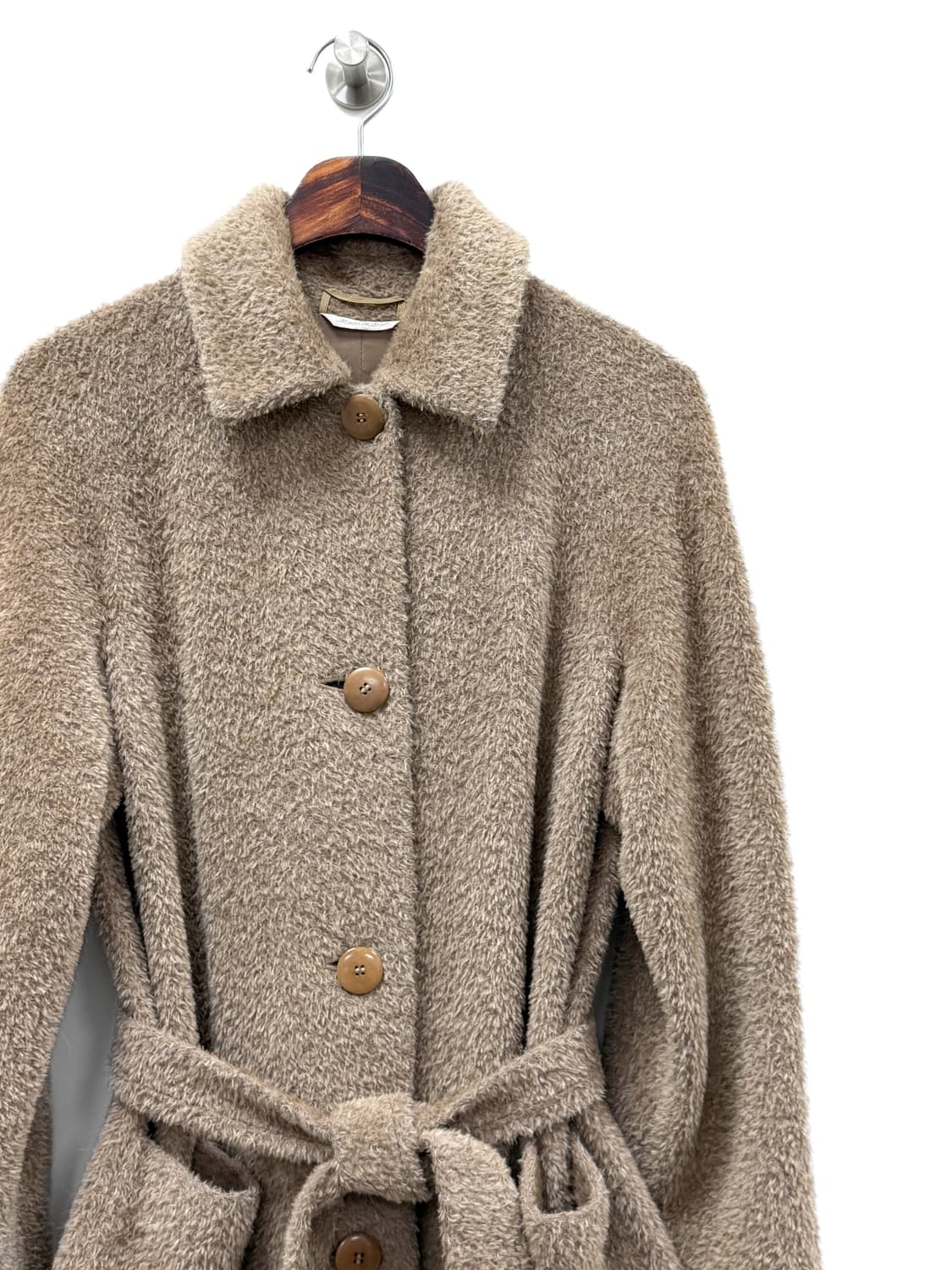 막스마라 알파카 울 블렌드 벨티드 코트 상품이미지3