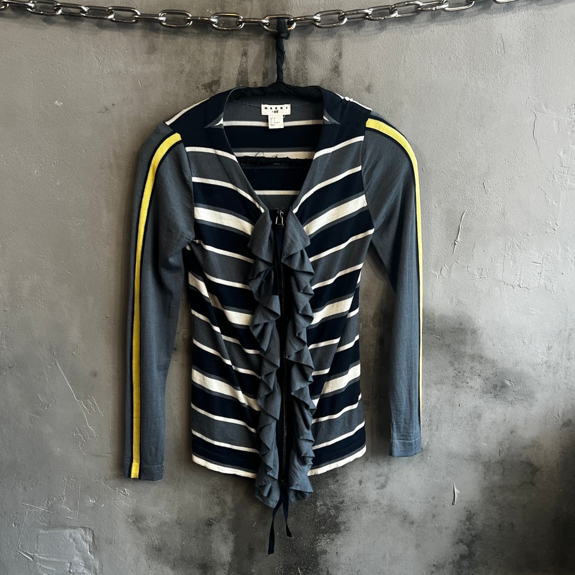 마르니 H&M 러플 스트라이프 자켓 상품이미지1