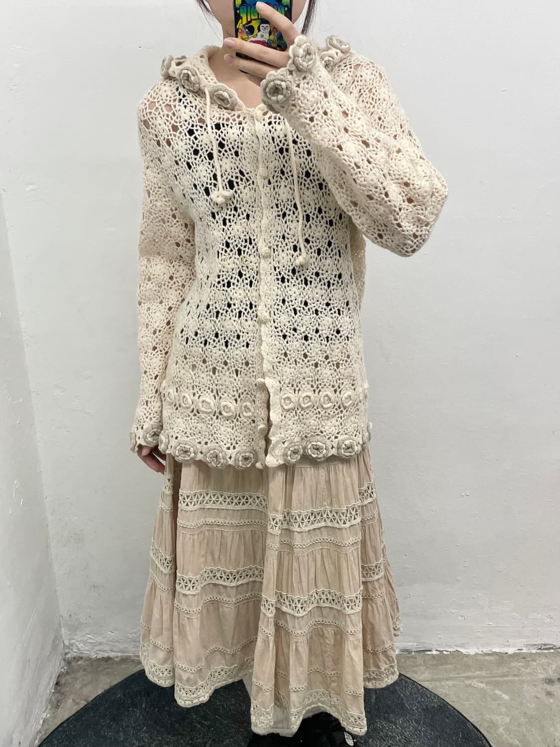 모리 크로셰 캉캉 스커트  상품이미지3