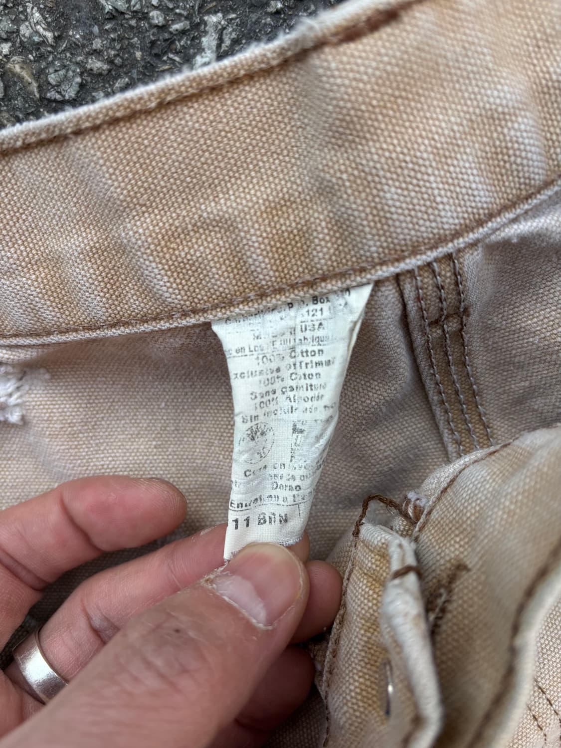 90s 칼하트 하드페이드 싱글니팬츠 상품이미지9