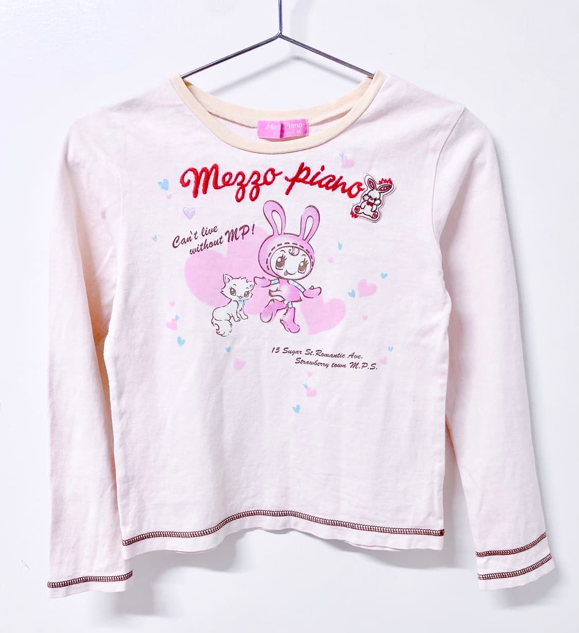 메조피아노 롱 슬리브 티셔츠 상품이미지1