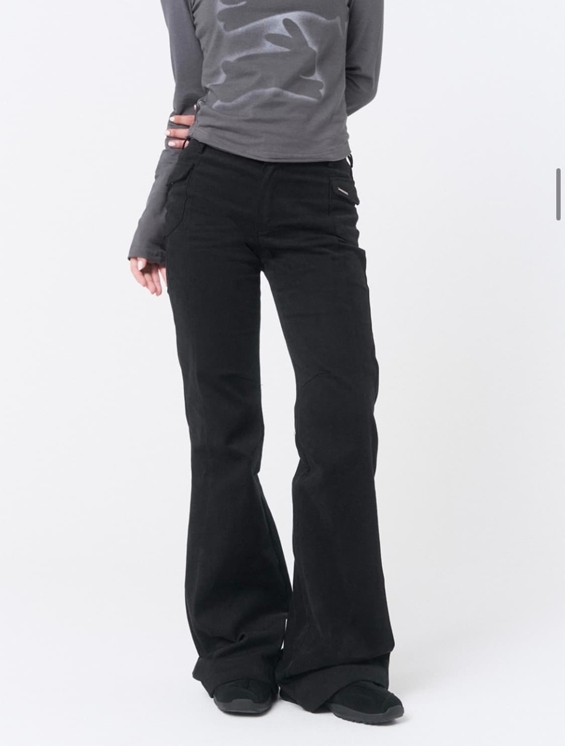 미세키서울 Side pocket bootscut pants BLACK 상품이미지1