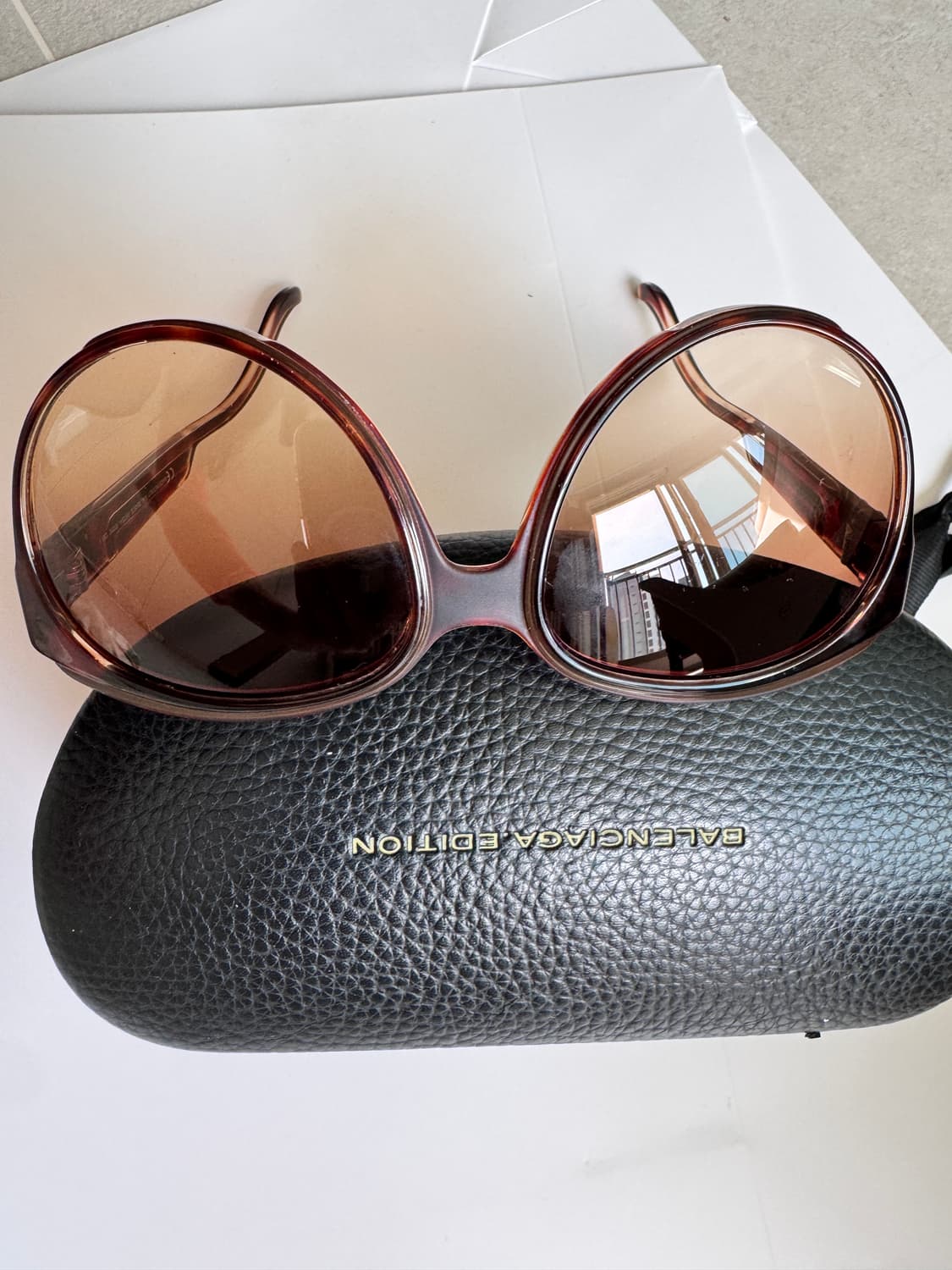 BALENCIAGA 에디션 선글라스 브라운 상품이미지6