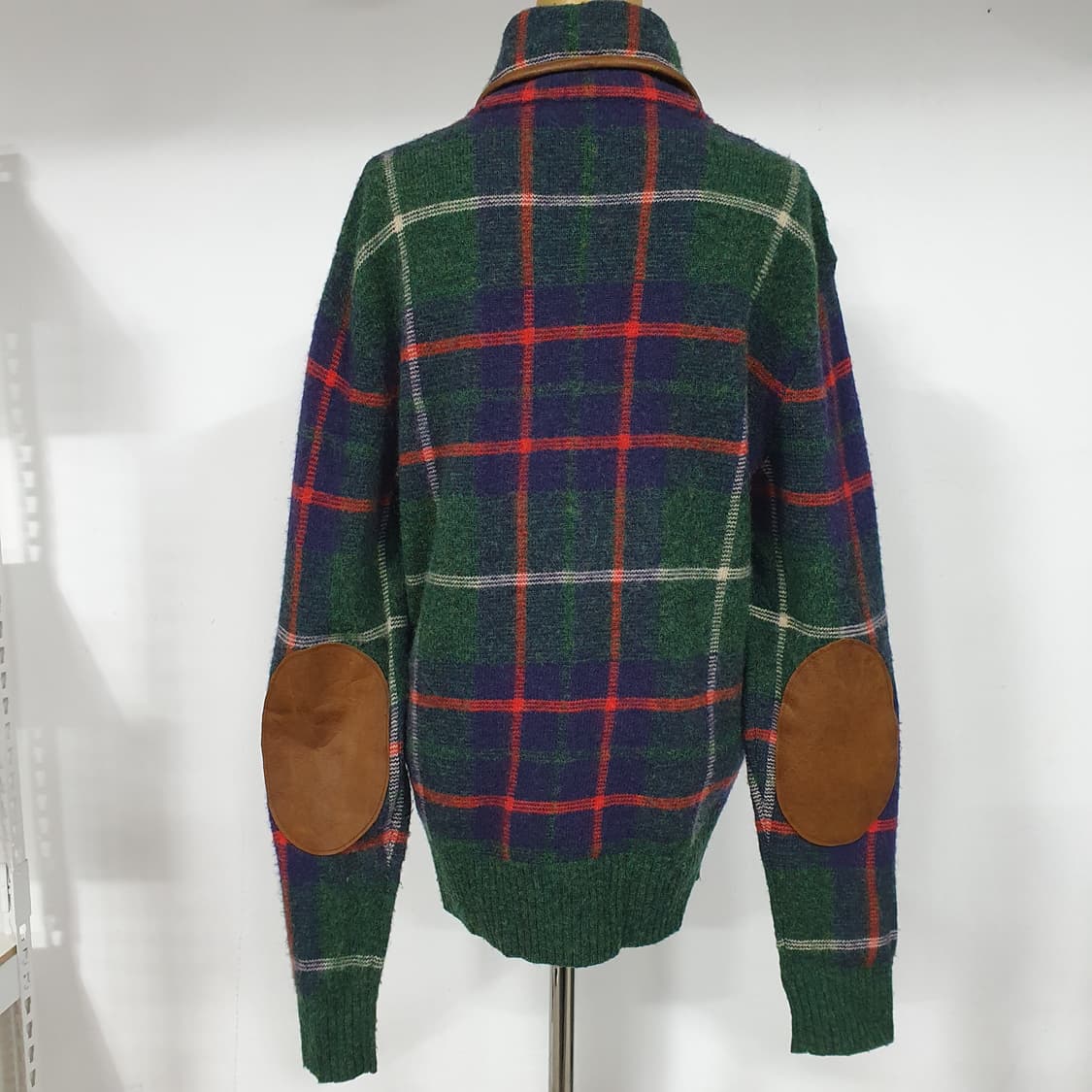 폴로니트 폴로 랄프로렌 엘보패치 메리노 울 램스울 숄카라 헌팅 니트 상품이미지2