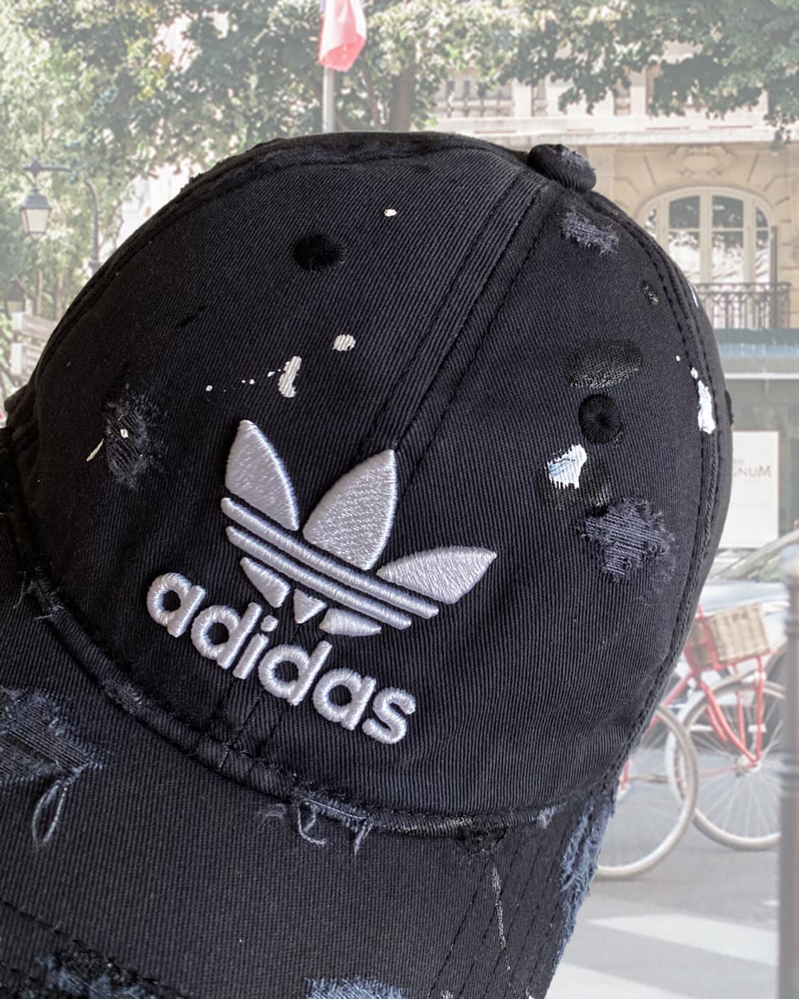 아디다스 디스트로이드 페인팅 빈티지 볼캡 모자 상품이미지4