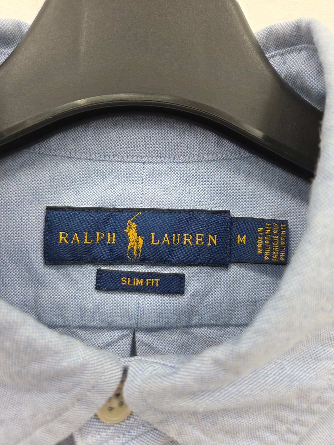 M 폴로 랄프로렌 슬림핏 옥스포드 블루 셔츠 상품이미지2