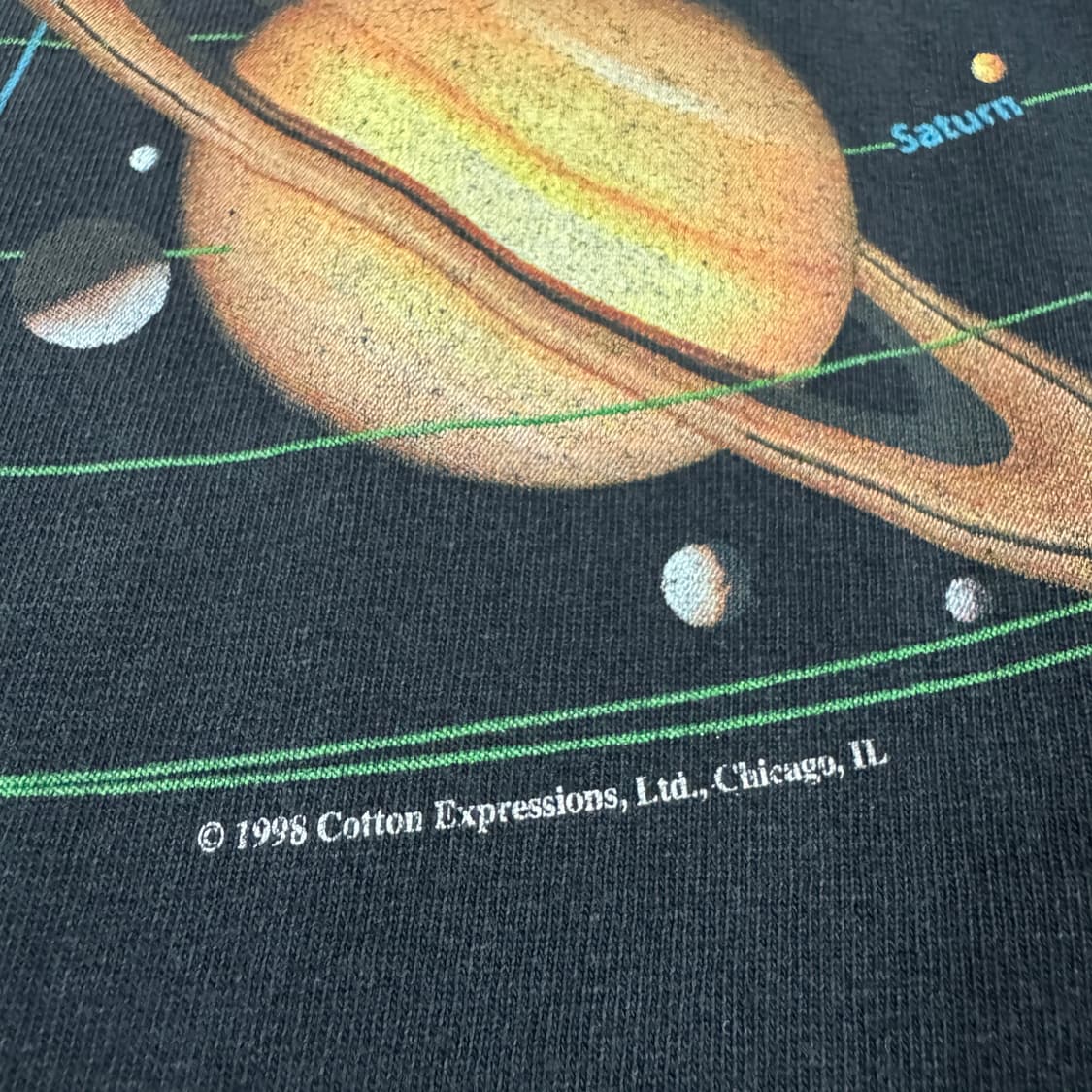 빈티지 90s Solar System Art Tee 태양계 아트 티셔츠 상품이미지6