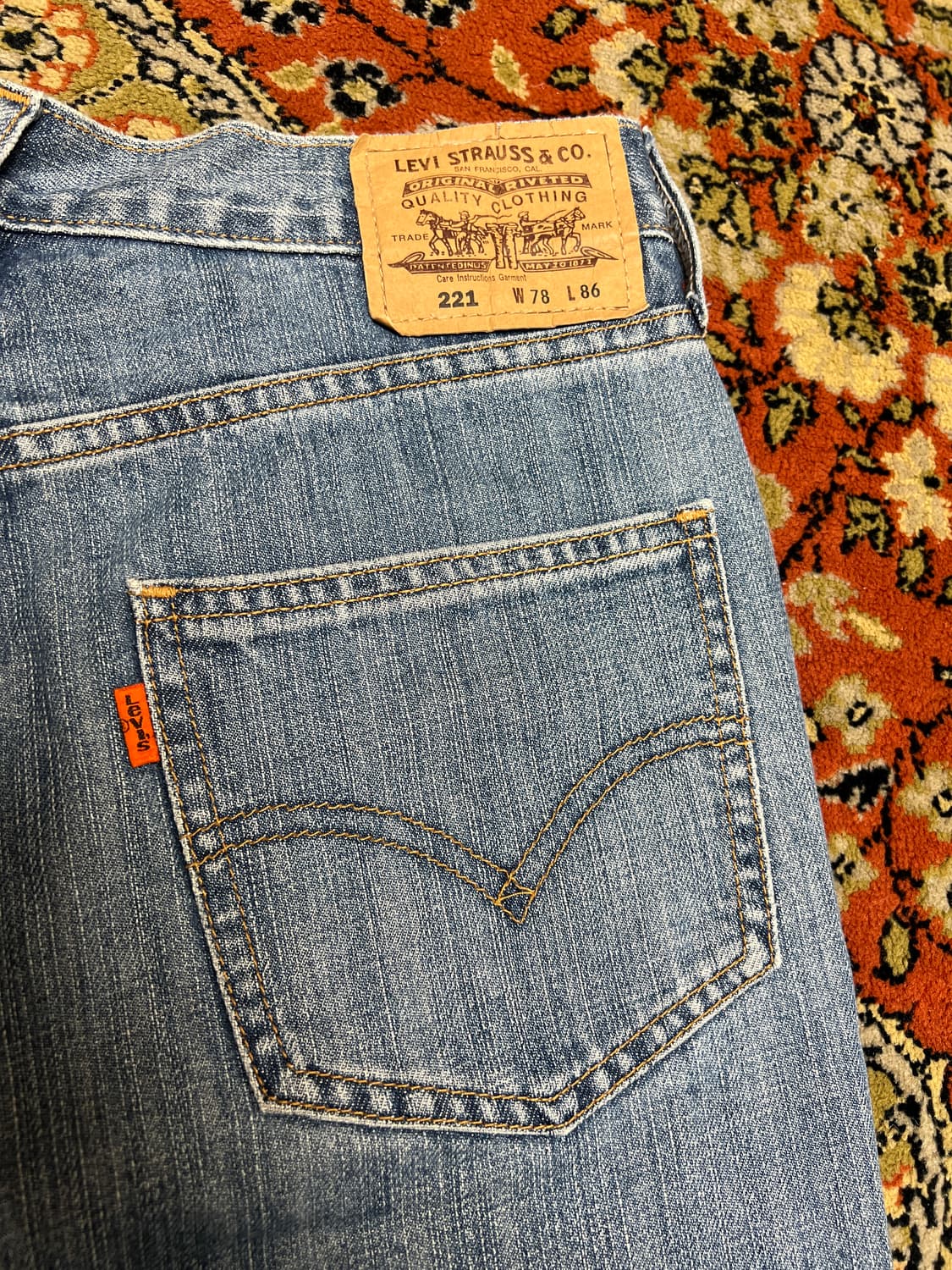 [31] 리바이스 오렌지탭 221 빈티지 데님팬츠  상품이미지5
