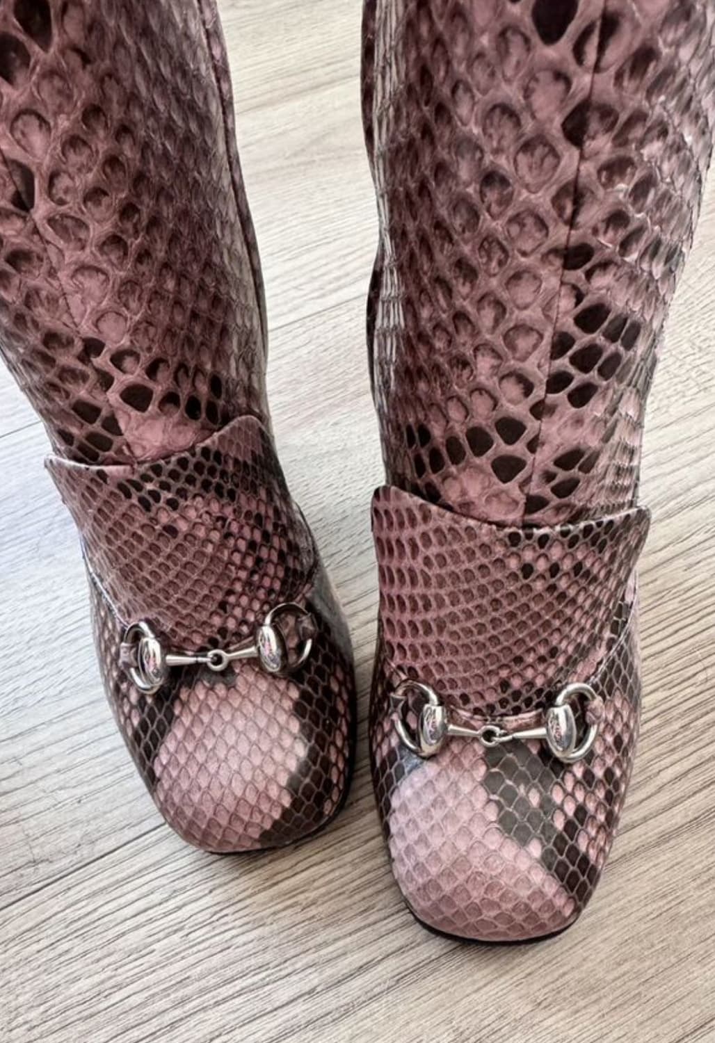 GUCCI 구찌 홀스빗 부츠(파이톤 스킨-뱀피)36 사이즈-해외발송 상품이미지4