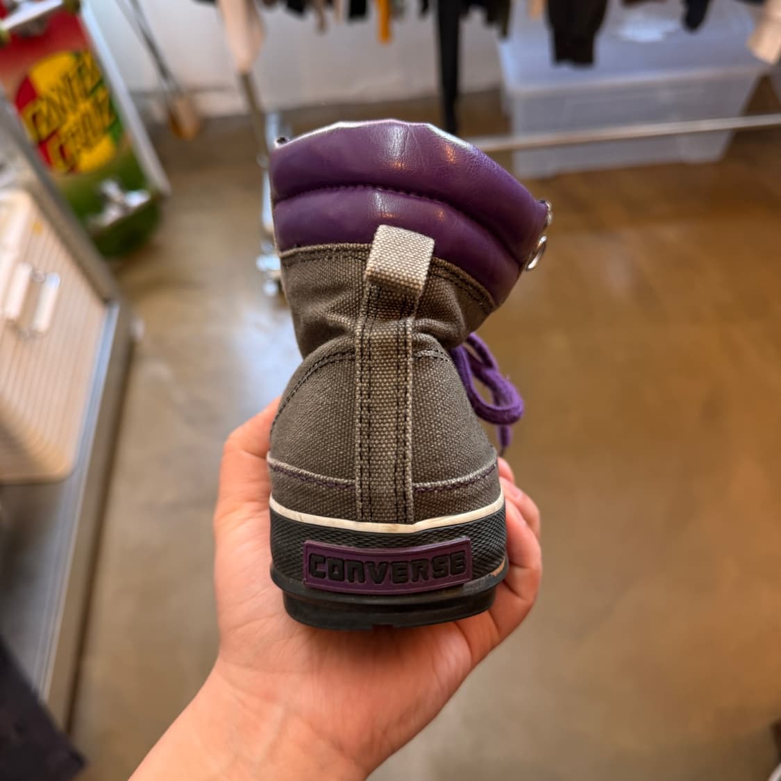 00S 컨버스 퍼플 스트랩 하이탑 트래킹 아미 트레이너 260 상품이미지4