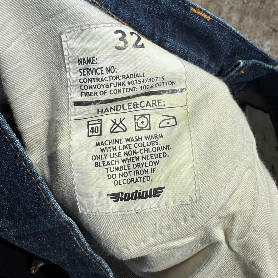 [34] Radiall 라디올 셀비지 데님 팬츠 상품이미지10
