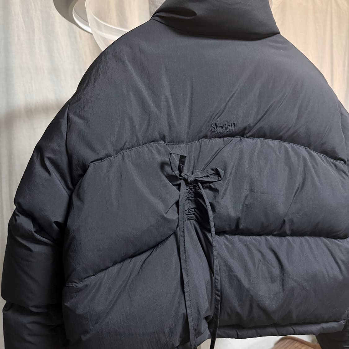 시눈 리본 패딩 상품이미지5