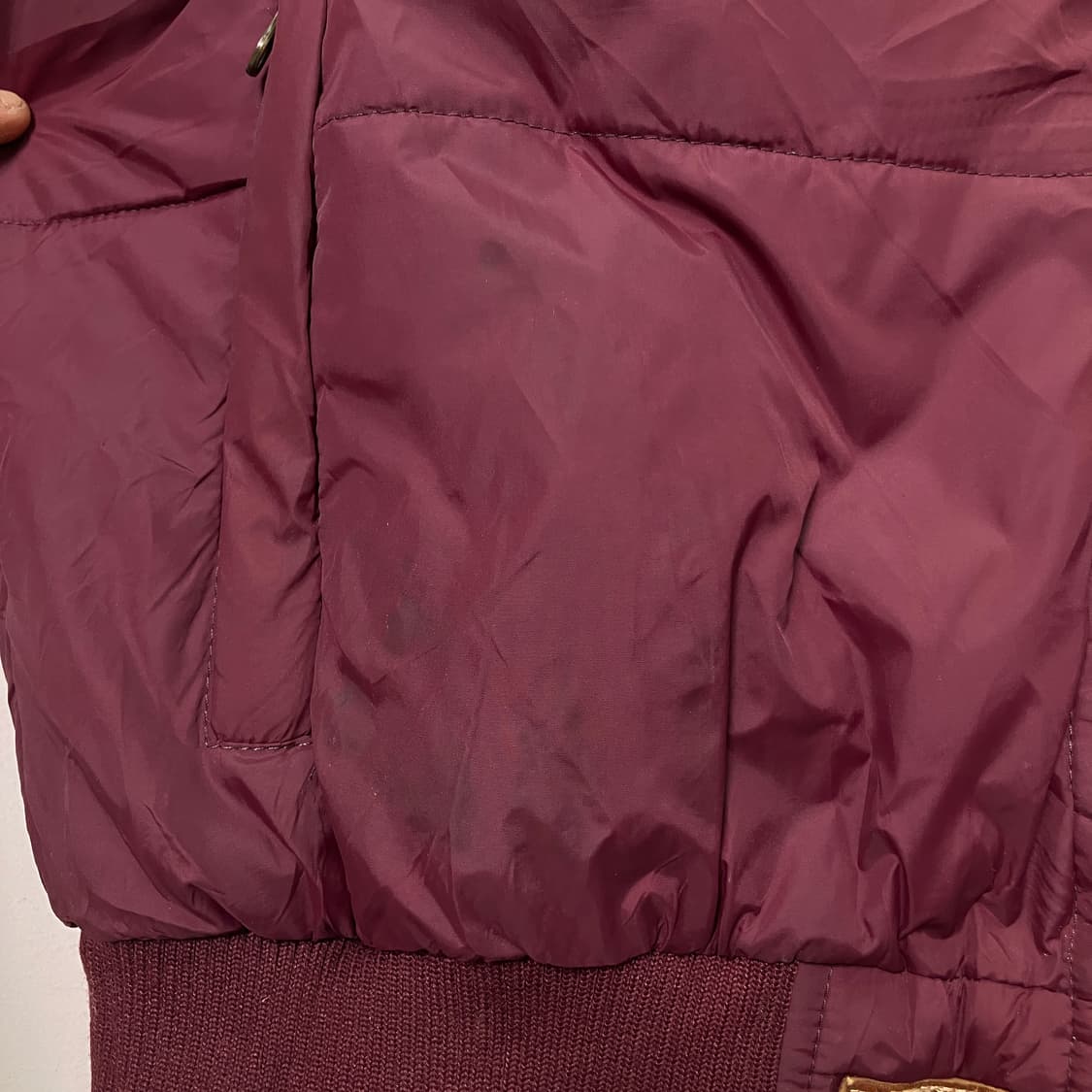 폴로 랄프로렌 버건디 UK 패딩 점퍼 M 상품이미지10