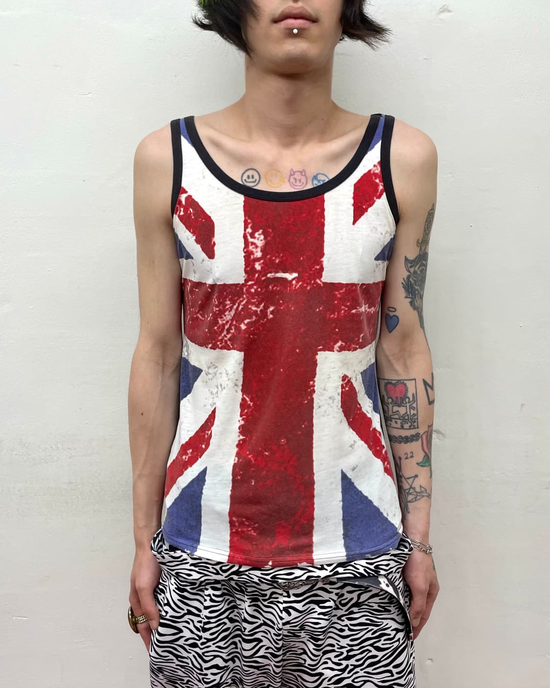 Big American Flag Rough Sleeveless  상품이미지1