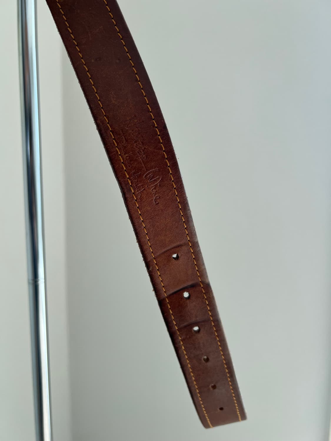 NUMBER (N)ine brown leather belt 상품이미지4