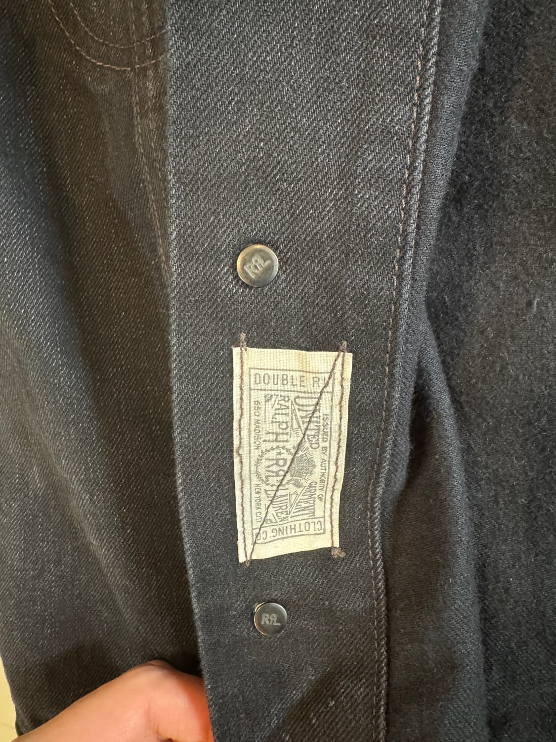 RRL lot271 블랙 “L” 사이즈 팝니다 상품이미지3