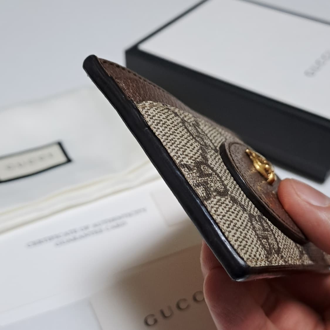 [100%/정품] 구찌 네오 슈프림 카드지갑 풀박스,구찌지갑,구찌카드지갑 상품이미지5