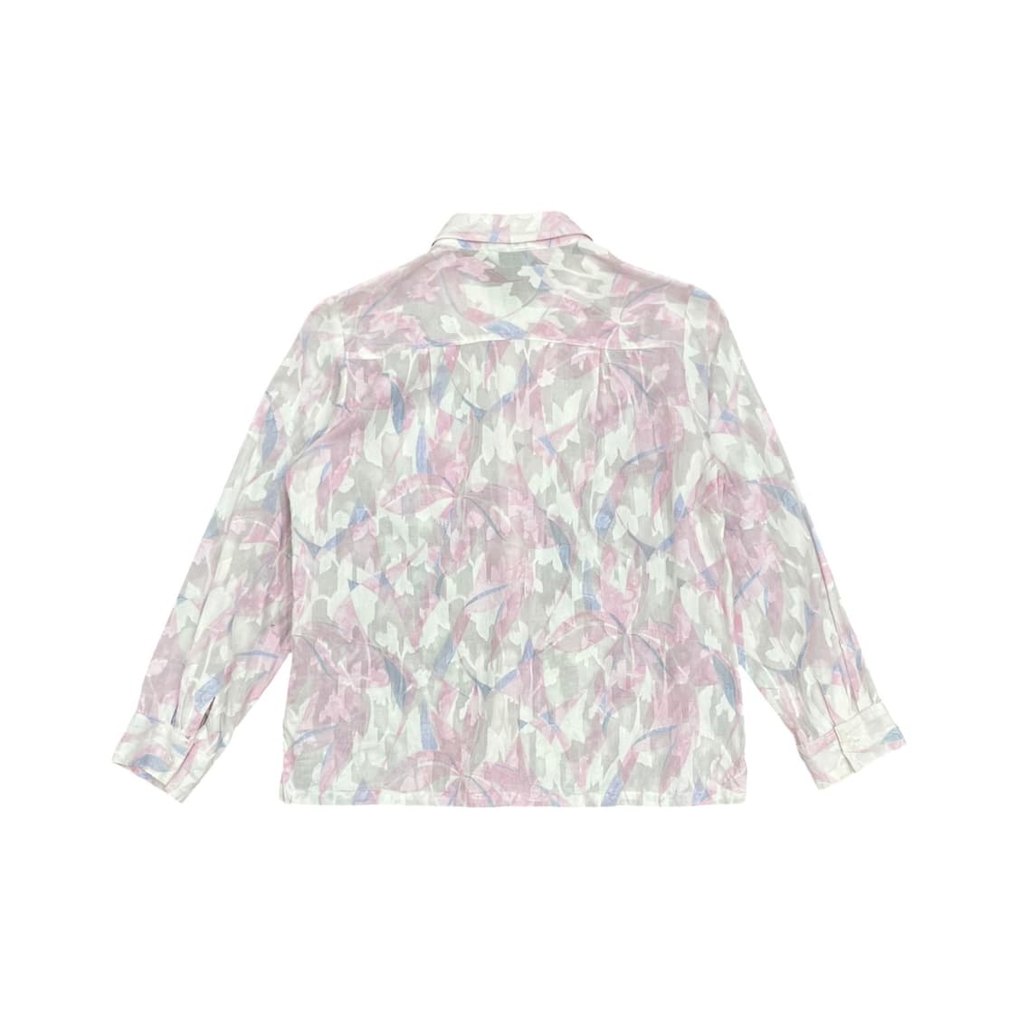 Pink See-Through Embroidery Detail Shirt 상품이미지2