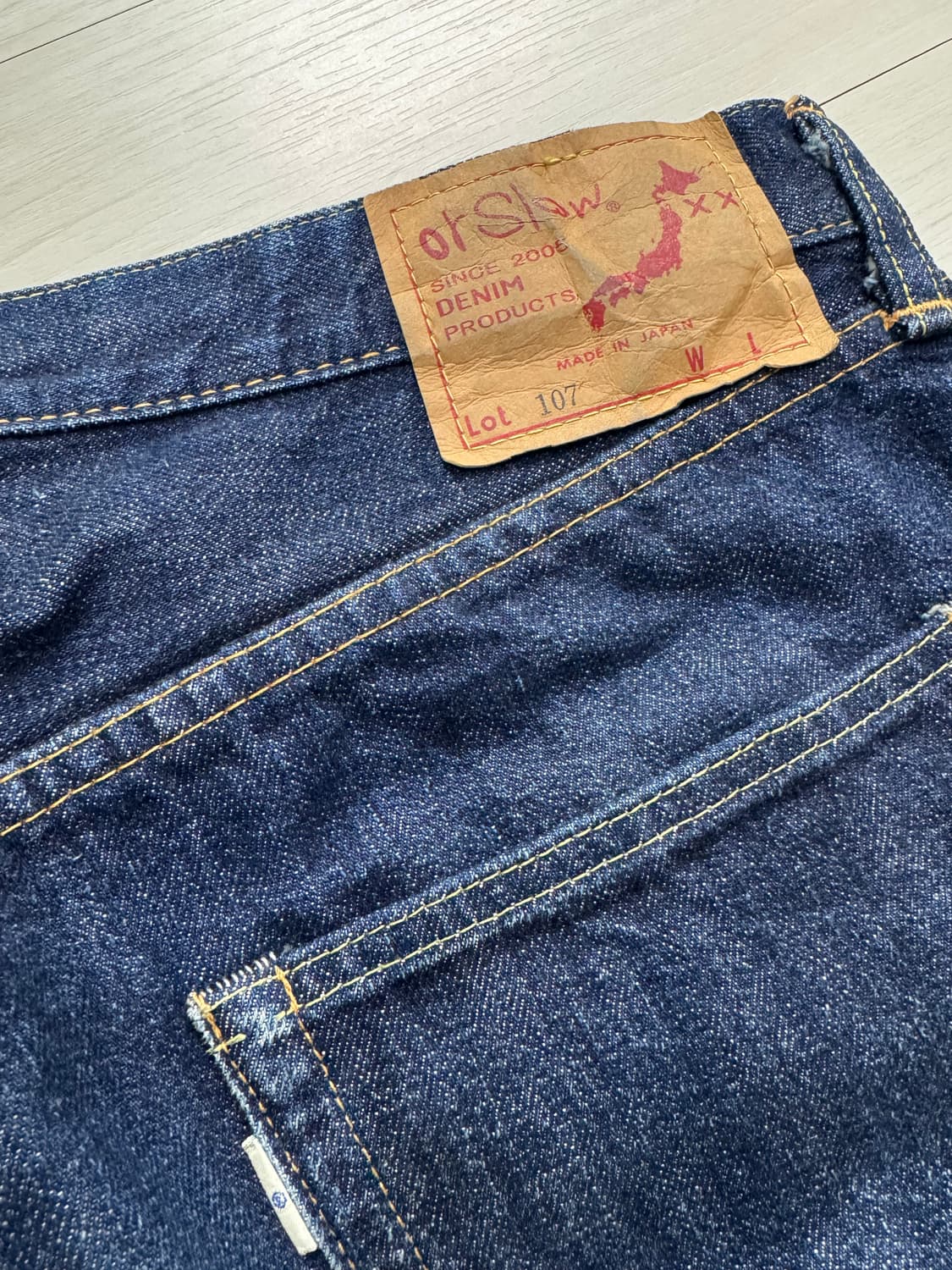 오어슬로우 데님 107 슬림핏 판매 합니다. 상품이미지5