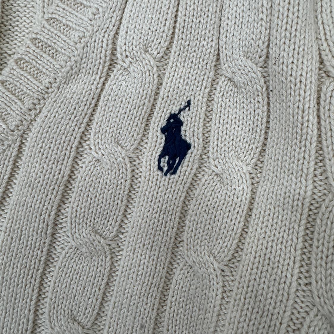 여성용  S 폴로 랄프로렌 케이블 브이넥 니트  상품이미지4