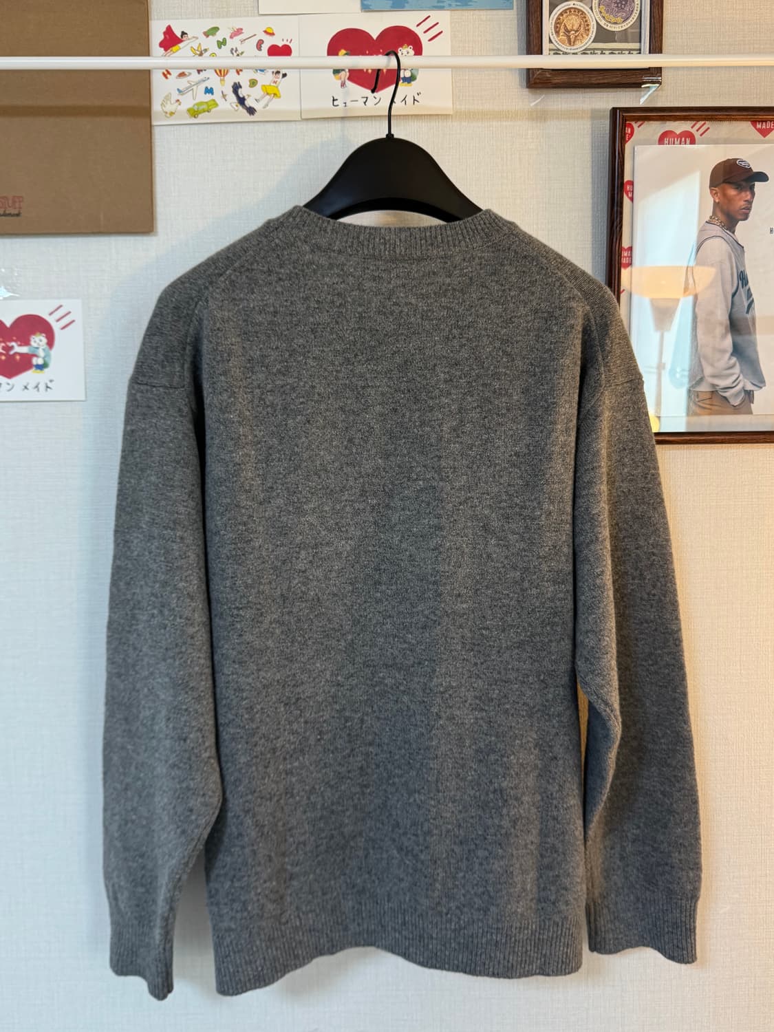 (M)겐조 보케 플라워 메리노 울 점퍼 미스티 그레이 상품이미지2