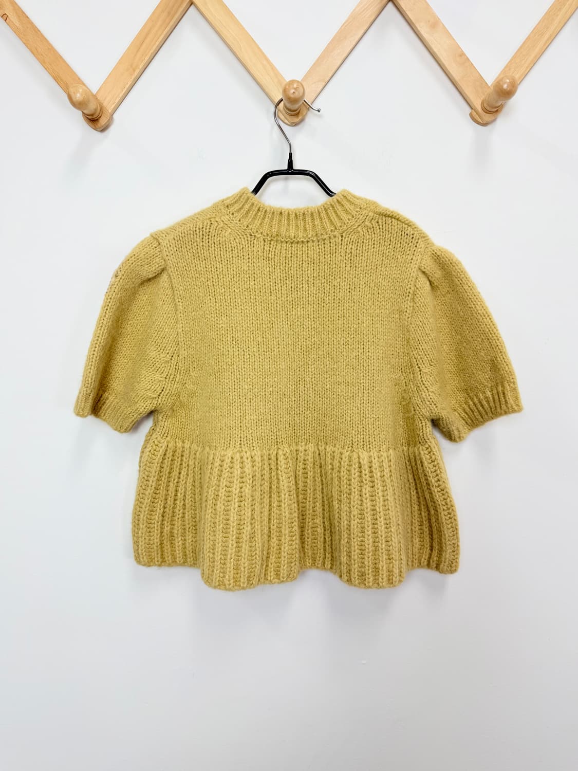 위드아웃썸머 머스타드 반팔 니트 상품이미지5