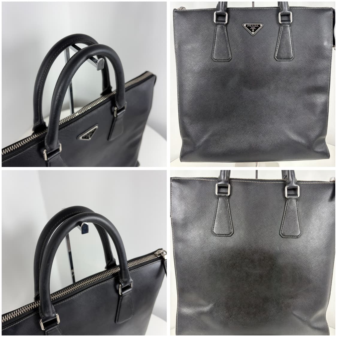 프라다 사피아노 블랙 토트백 상품이미지7
