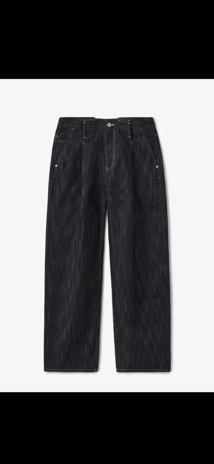 미나브 원턱 카운터 데님팬츠 레인블랙 상품이미지4