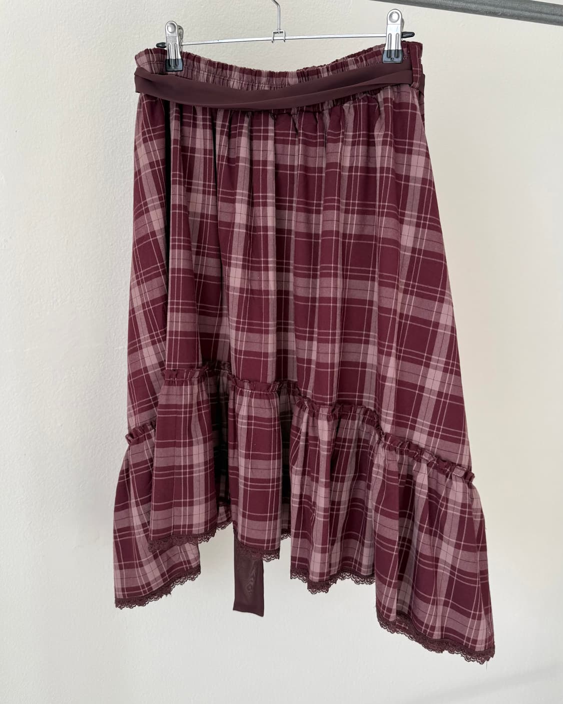 Axes femme 체크 스커트 상품이미지5