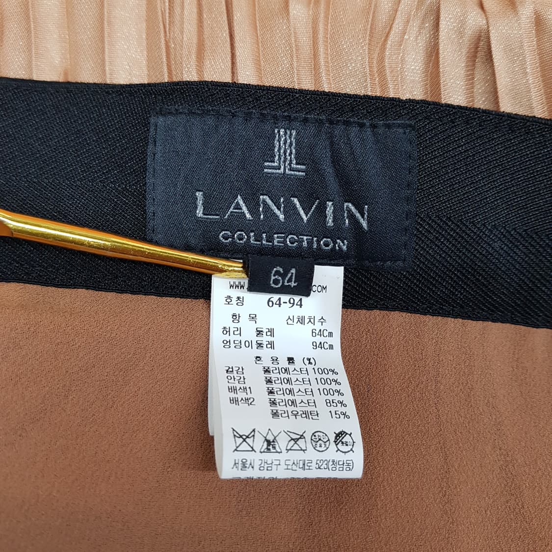 한섬  랑방 2021 플리츠 롱 스커트 64-94사이즈 상품이미지5