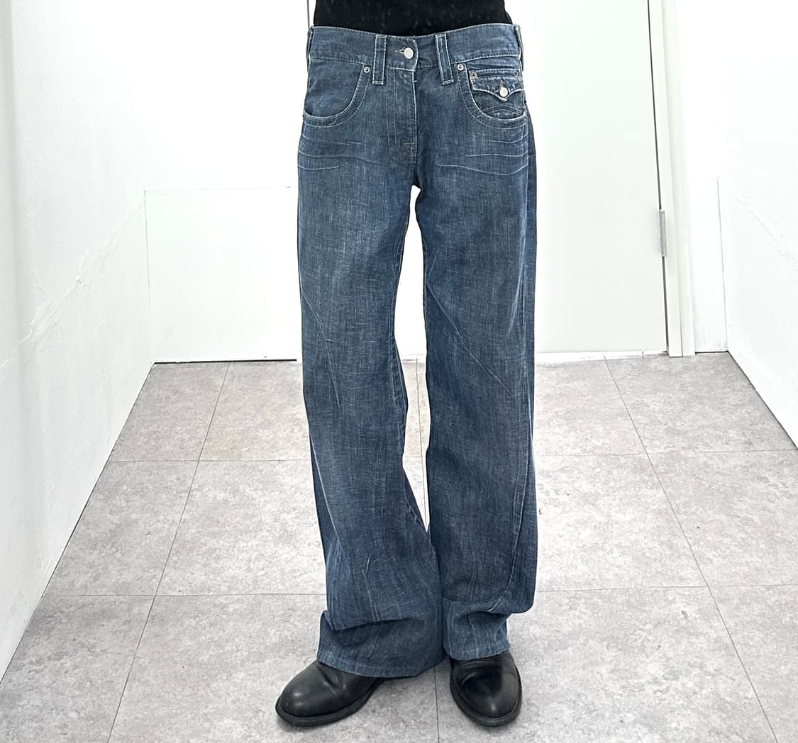 Armani 2000s Faded Bootcut Denim Pants 상품이미지4