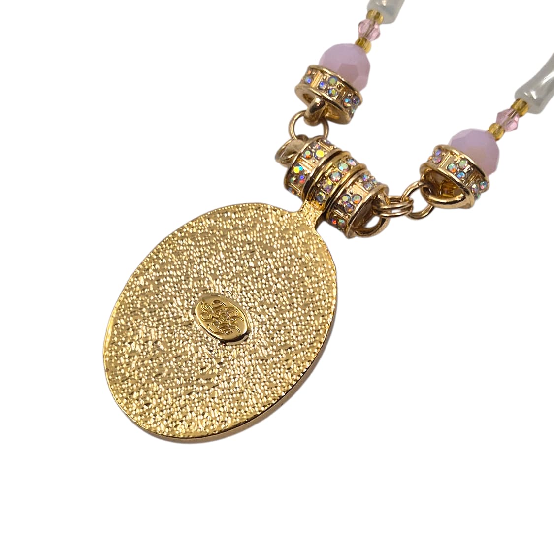 90s 미국 커크스폴리 무라노 글라스 카메오 목걸이 상품이미지5