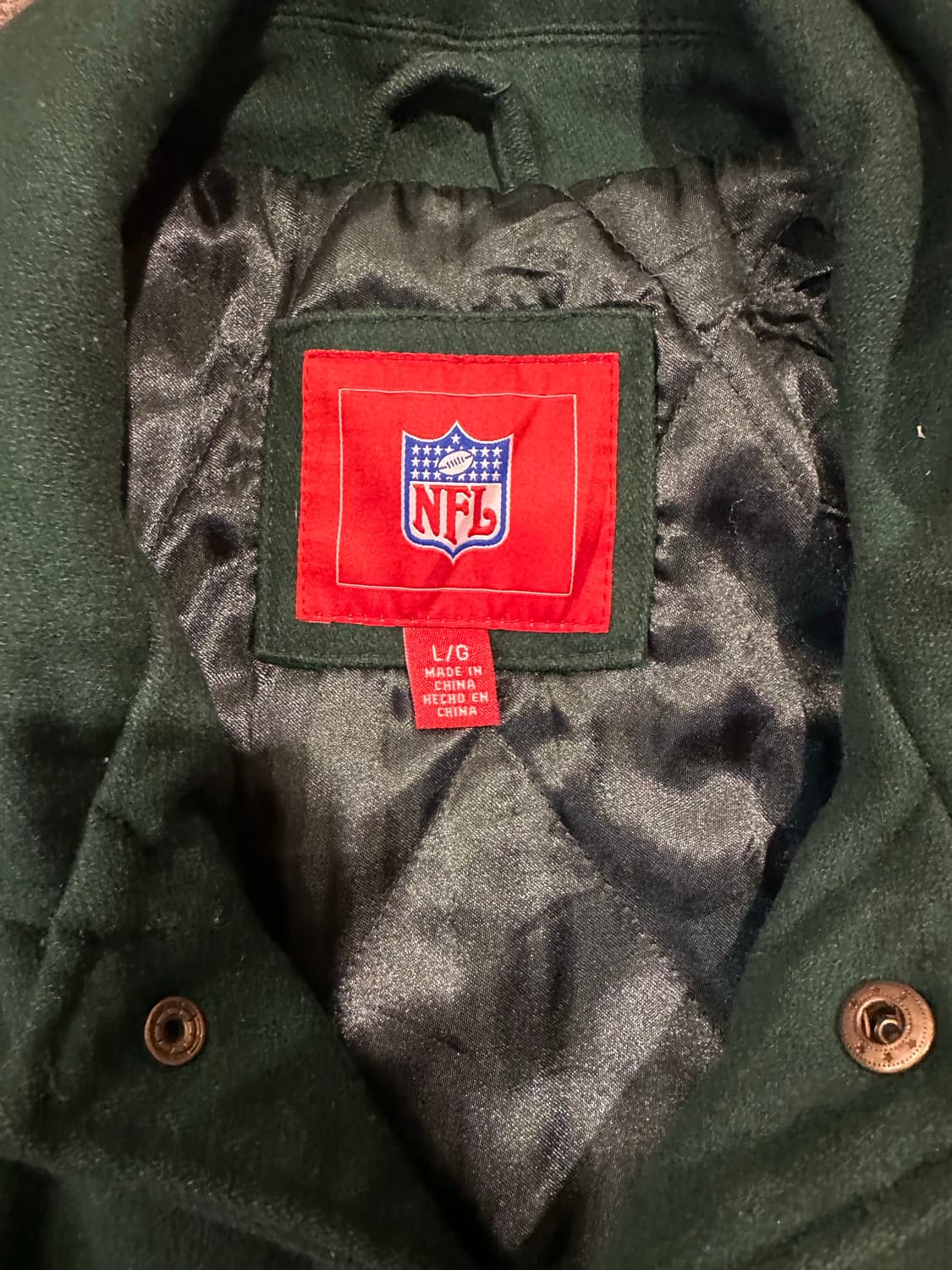 빈티지 00s NFL 그린베이 패커스 울 바시티 자켓 상품이미지3