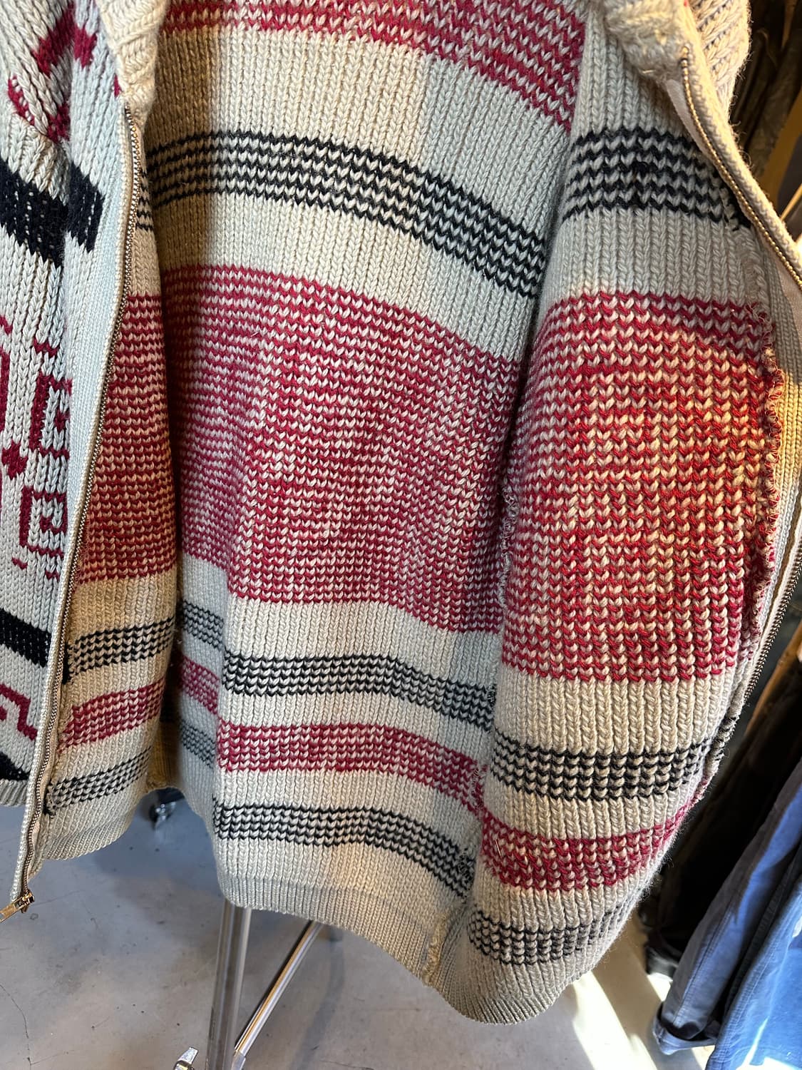 캐나다 헤비 울 코위찬 스웨터 가디건 상품이미지10