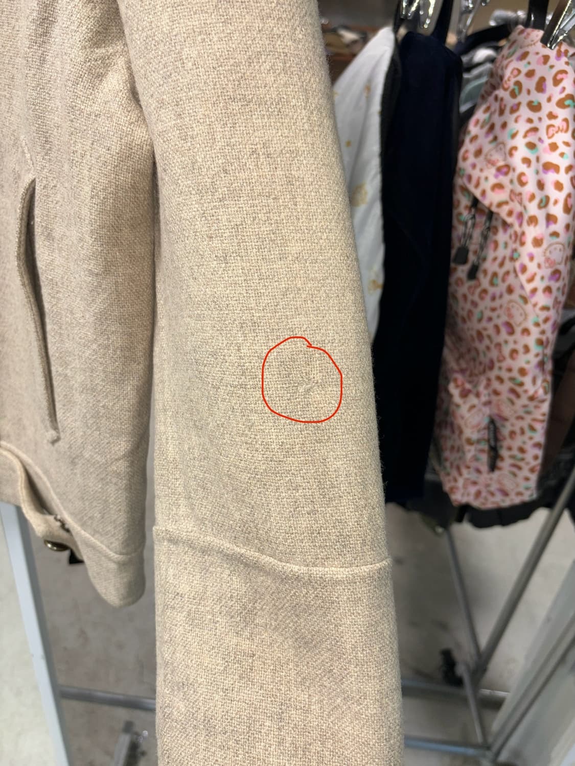 츠모리 치사토 베이지 울자켓 상품이미지5