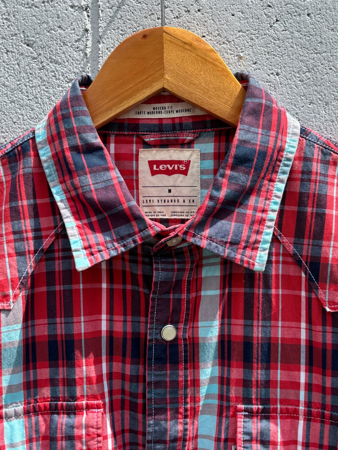 리바이스 레드 체크 웨스턴  상품이미지3