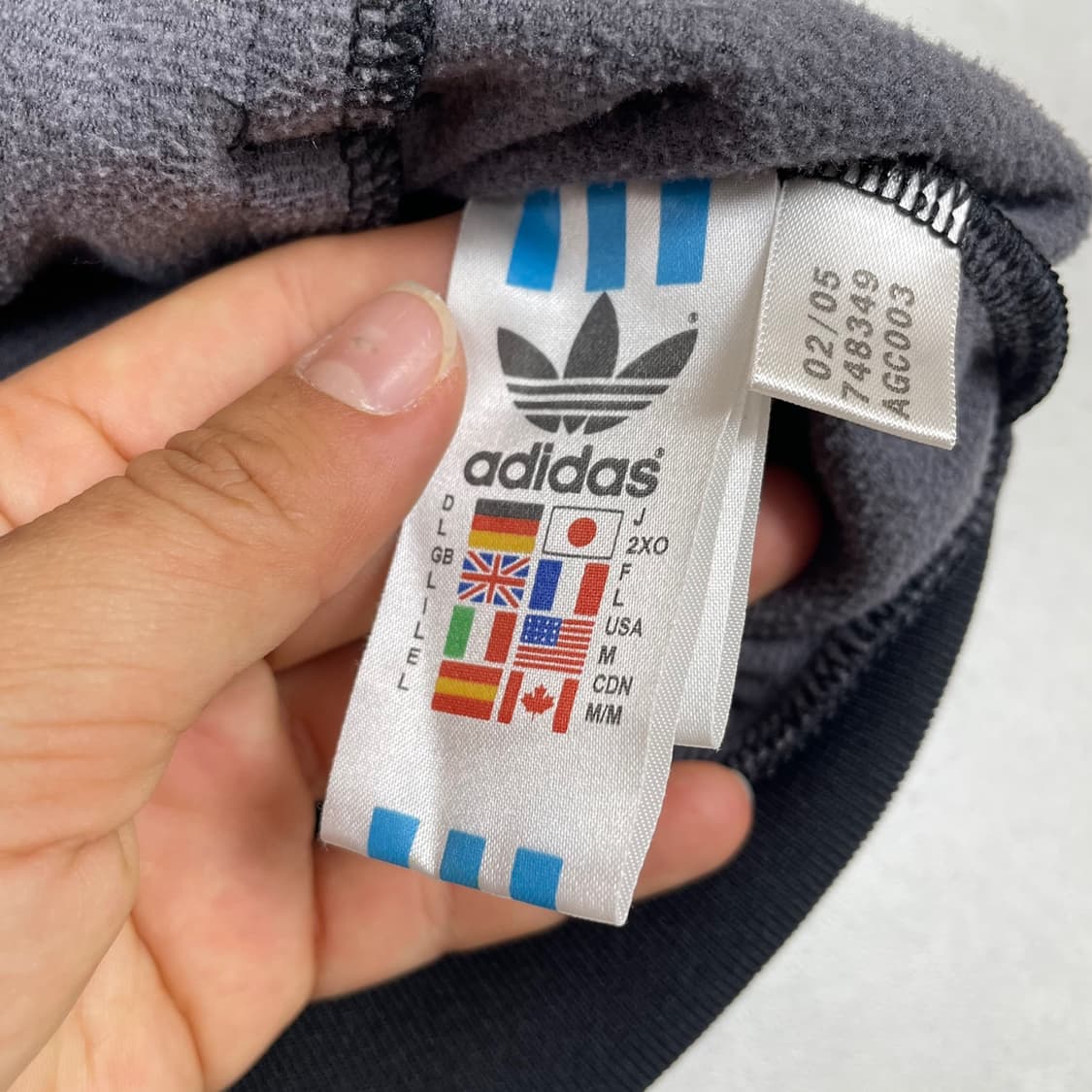 아디다스 adidas 오리지널 골드 라벨 기모 트랙탑 져지  (희귀져지) 상품이미지3