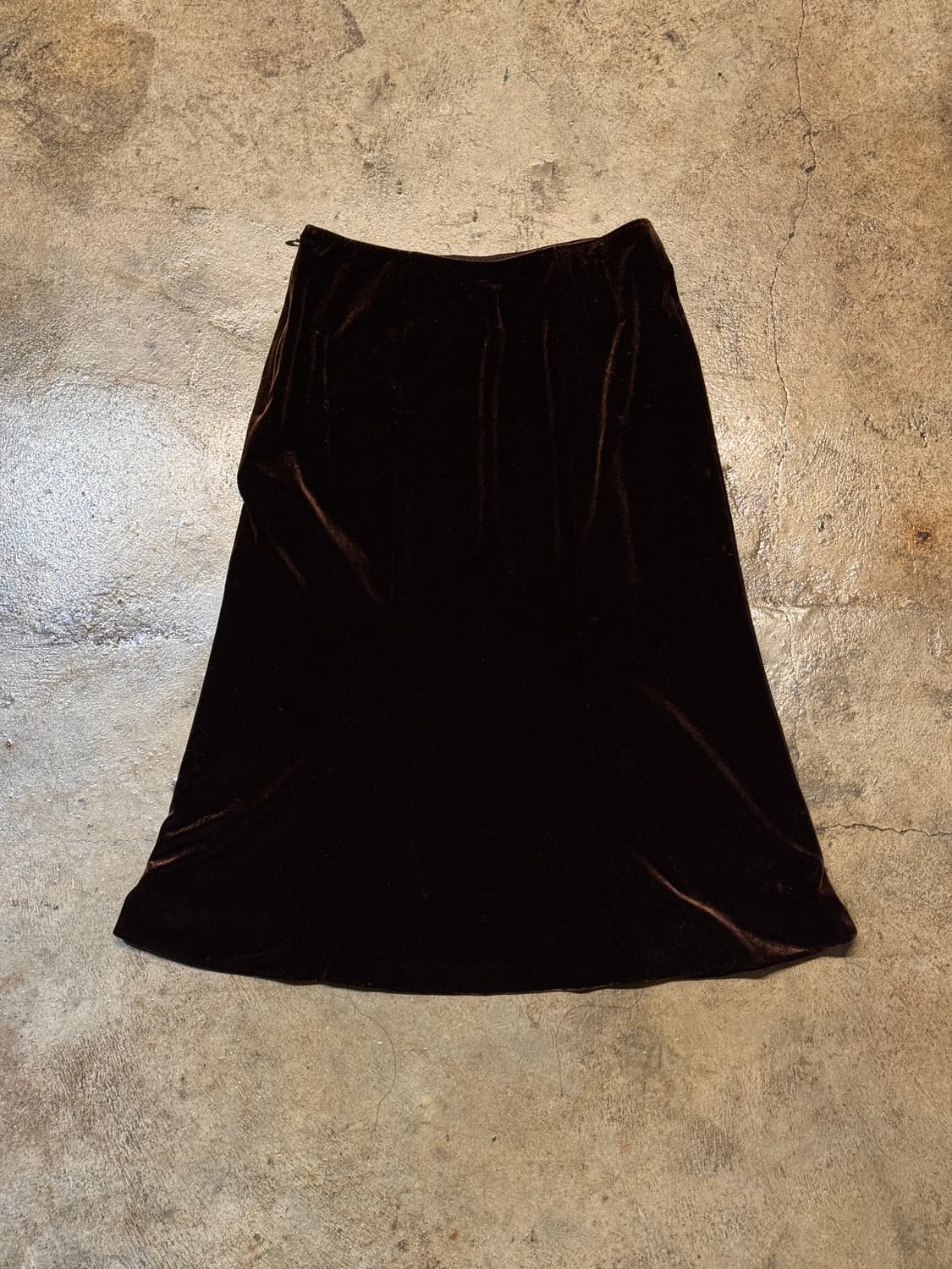 25inch ) CECI OU CELA Velvet Midi Skirt 상품이미지1