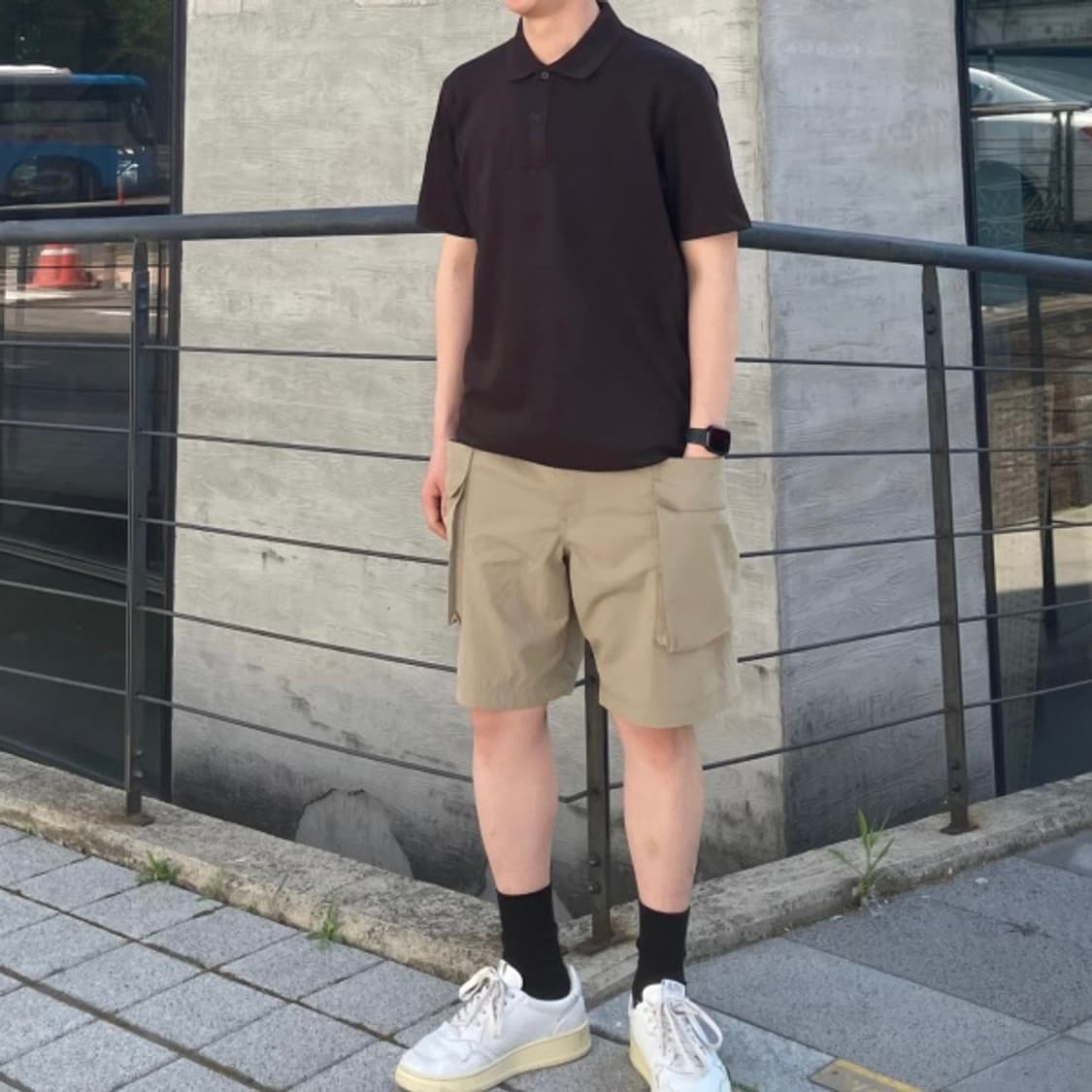 남성) 유니클로 파라슈트 카고 쇼츠 상품이미지4