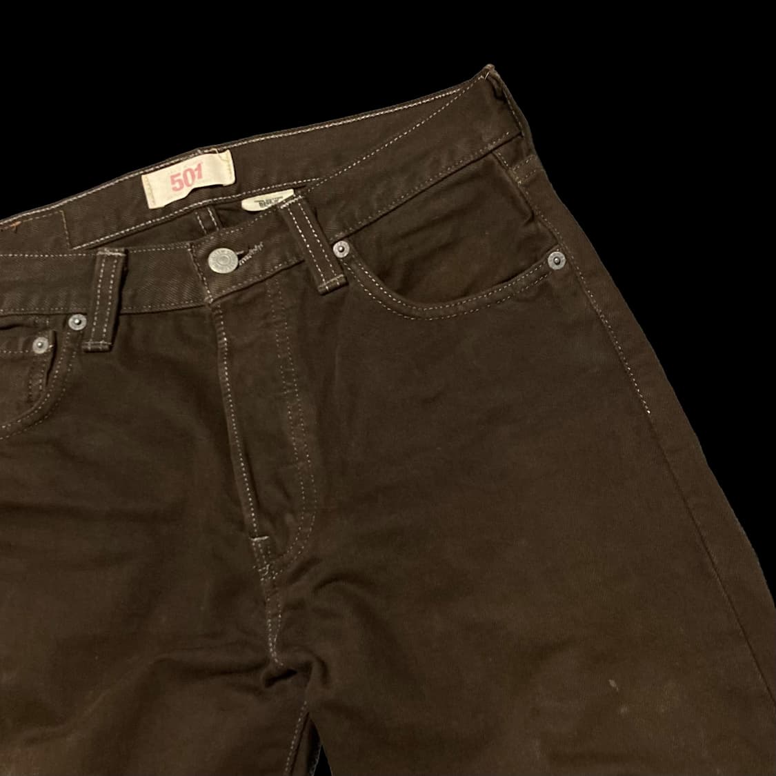 LEVI'S 리바이스 501 브라운 데님 팬츠 상품이미지3