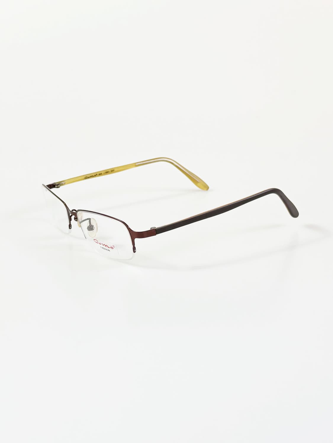 CAMO FASHION 반무테 메탈 스퀘어 빈티지 안경 상품이미지3