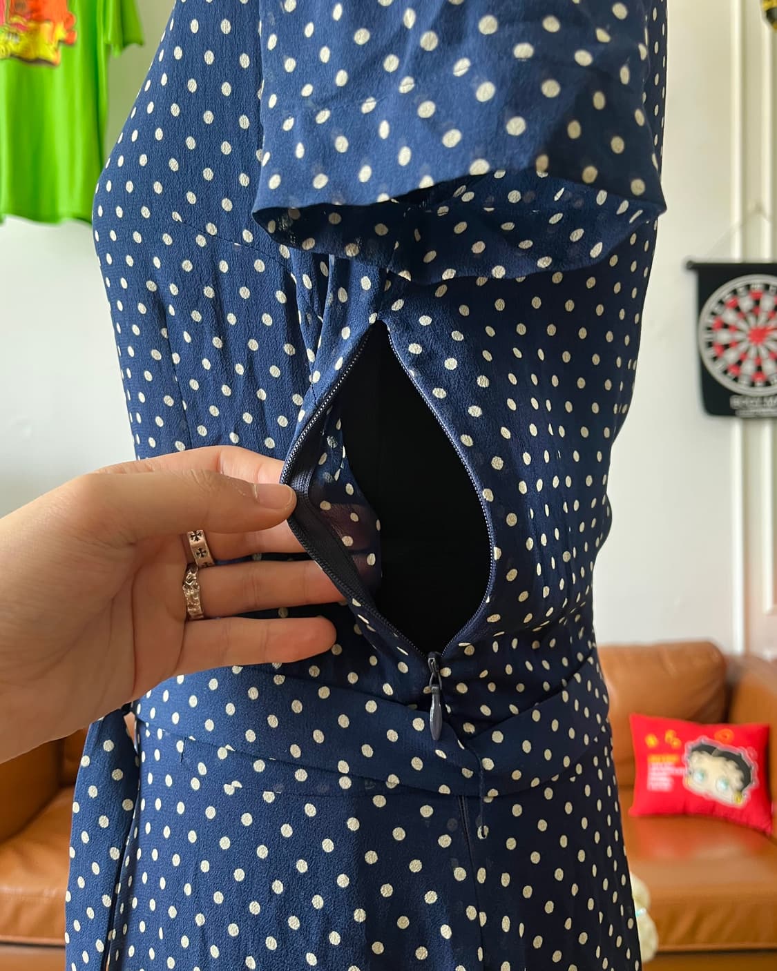Polo Ralph Lauren Belted Dot One-Piece 상품이미지3