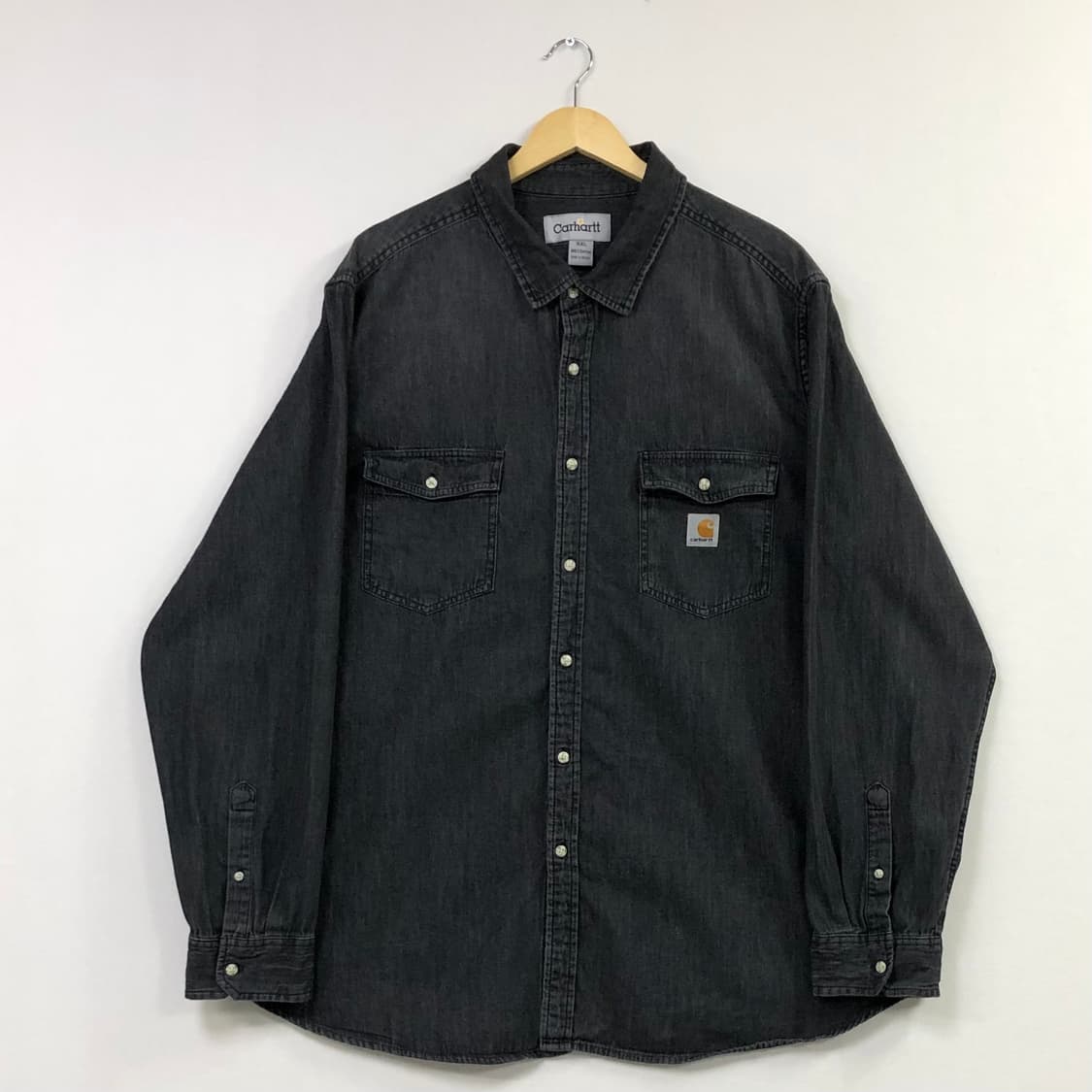 Xxl 칼하트 블랙 데님 셔츠 상품이미지2
